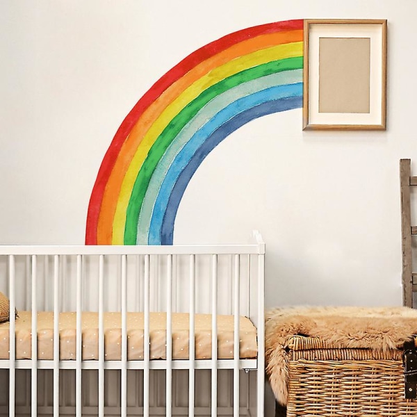 Rainbow Wall Decals Baby Nursery Girls Bedroom Living Room Wall Decor