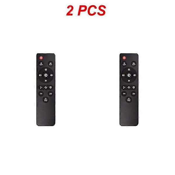 1/2STK Dimming Og Misfarging God Seighet Takviftelampe Fjernkontroll Responsiv Fjernkontroll Myke Taster [DB] Style A 2pcs
