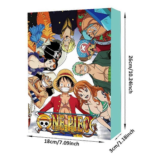 Julkalender med One Piece Actionfigur Modellleksak 2024 - 24 Dagar Nedräkning Blind Box Överraskningsgåva {db}