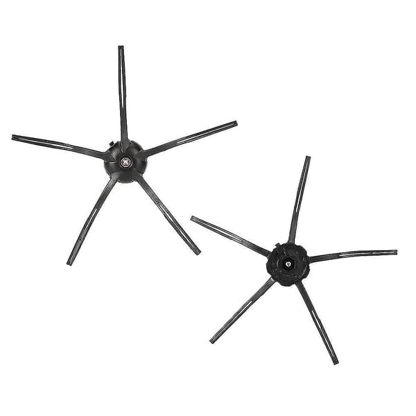 2 stk. sidebørste erstatningstilbehør for XIAOMI Roborock S6 S5 E35 E2 feierobot svart [DB]