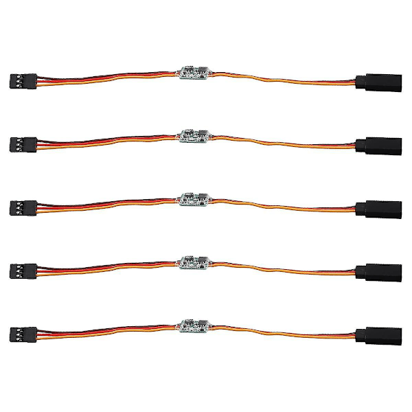 5 st Universal 3.6V-24V 5A Servo Signal Reverser för RC Servo för JR Flygplan V-Tail [DB]