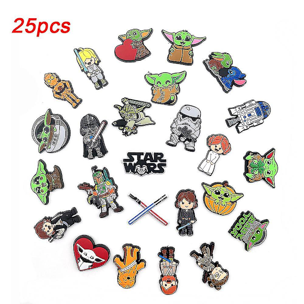 25 kpl Star Wars -kenkäkoristeet Croc-tukikengille [db]