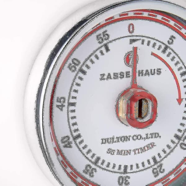Magnetisk Retro Kjøkken Timer, Klassisk Mekanisk Matlagingstimer DB White