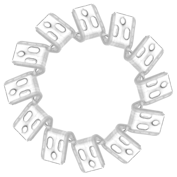12 st soffa fjäderklämma förtjockad 5-håls sofföverdragsklämma spänne möbeltillbehör med skruv  [dB} Silver 2.20X2.00X1.20CM