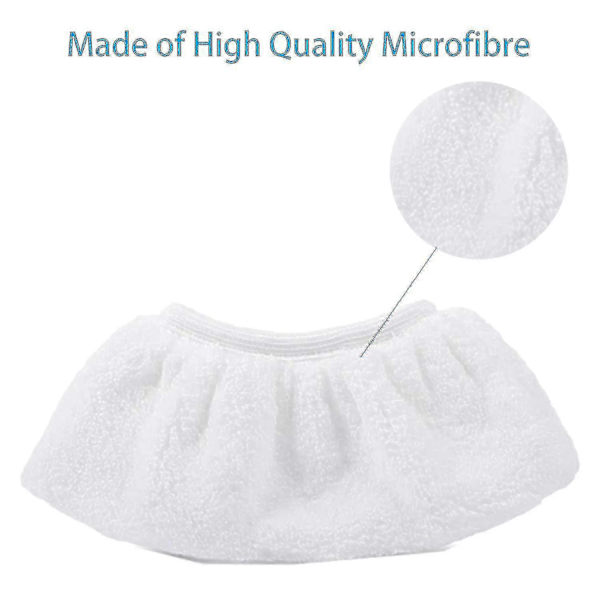 8-pak Mikrofiber Klud Cover Sæt Til Kärcher Damprenser Easyfix Sc2 Sc3 Sc4 Sc5 Hånddyse Tilbehør [DB]