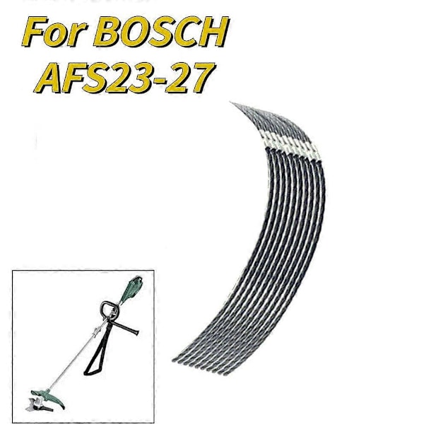 10 stk. for bosch afs 23-37 gressklipper nylon trimmertråd med spenne f016800431 [DB]