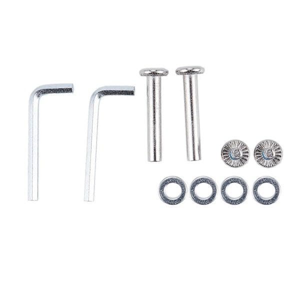 2 Set Reserveringar för Resväska, Hjul, Axlar och Skiftnyckel Reparationsset OD 68mm [DB] Black