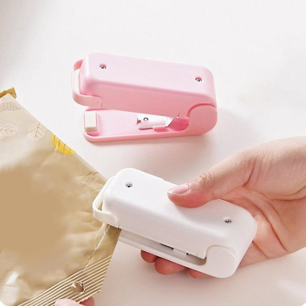 Bærbar håndholdt husholdnings elektronisk mini varmeforsegling maskin sealer verktøy [DB] Pink
