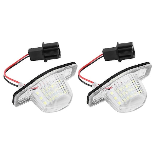 2 stk. 18 LED Venstre & Højre Bil Nummerpladelygte til Honda Fit / Jazz 2002-2014 [db]