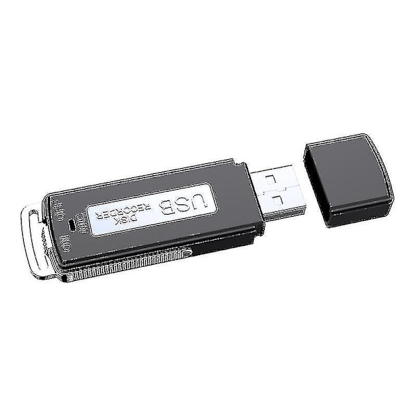 Mini Vakoomus Musta USB-näppäinloki 240h -painikkeen tallennus Virrankatkaisu Tallenna Suoraan Liitä U-levy-tallennin db