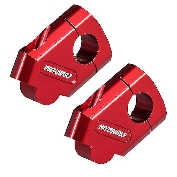 28mm 22mm Styrholder Klemme Motorcykel Styr Forhøjer Montering Til Honda- Holdbar db Red A