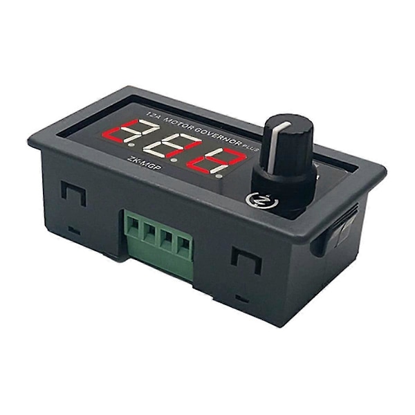 PWM Motorvarvtalsregulator Justerbar Varvtalsregulator DC 5V-30V 12A 360W Motorstyrenhet med Dubbel MOS-drivare [DB] Black