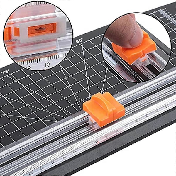 6 stk. Papirklipper-Reserveblade Papirtrimmerblade Efterfyldning Håndværk Papirklipper-Reserveblade til A4 Papirklipper (Orange) {DB}
