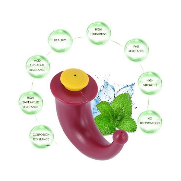 2 stk. Yoga Næse Neti Pot Skylning Næsevask System Sinus Irrigation Sinuser [DB] As shown