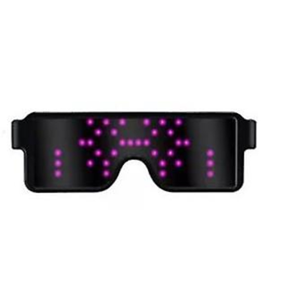 LED lysende briller Bluetooth mobiltelefon APP Bar magiske briller