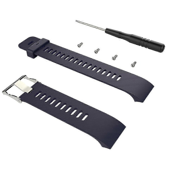 Til Garmin Forerunner 30 / 35 Silikone Urrem [db] Blue