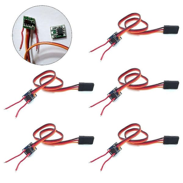 Mini båd elektronisk hastighedsregulator dobbeltrettet ESC til modelbåd/fly [DB]
