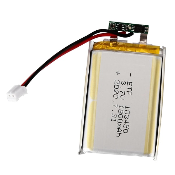 103450 3,7v 1800mah Lipo Polymer Lithium Oppladbart batteri for Mp3 GPS Navigator Headset E-bok