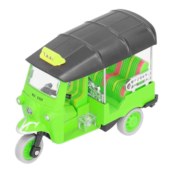 Pull Back Thailändsk Trehjuling Simulering Legering Tuk Tuk Bilmodell Leksak Barn Fordonsleksak Röd [DB] Green