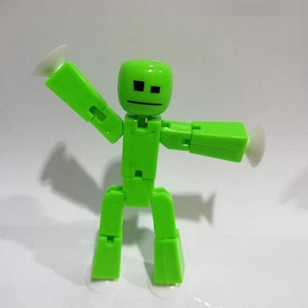 2 stk. Stikbot skærm-animationslegetøj med tilfældige farver Multi 2PC