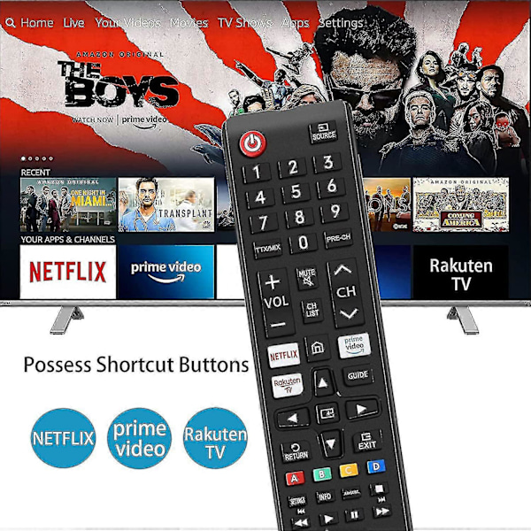 Universell fjernkontroll for Samsung, for alle Samsung TV-fjernkontrollmodeller db