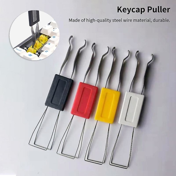 Keycap Puller Universal Antisladdhandtag Metall Datortangentbord Cap Extractor För Mekaniskt Tangentbord Jikaix Yellow