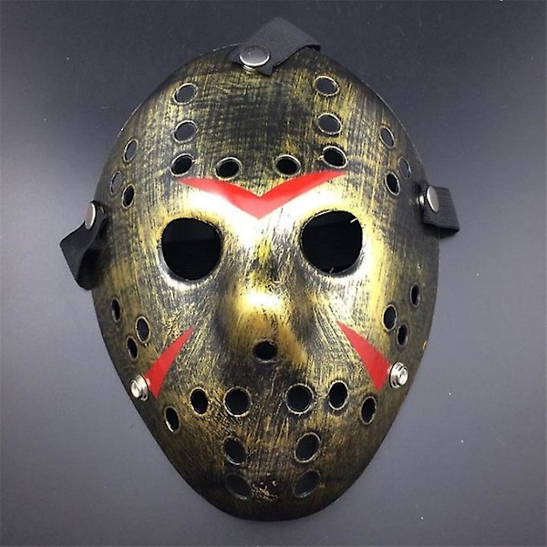 Elokuvahockeynaamio Jason Voorhees Perjantai 13. kauhu pelottava naamio Halloween-juhliin cosplay-naamiot aikuisille miehille Halloween-lahja [DB] 3