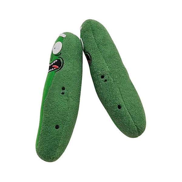 Søt Pickle Rick 20cm plysj utstoppet dukke morsom myk pute ansikt utstoppet dukke [DB] 1PC