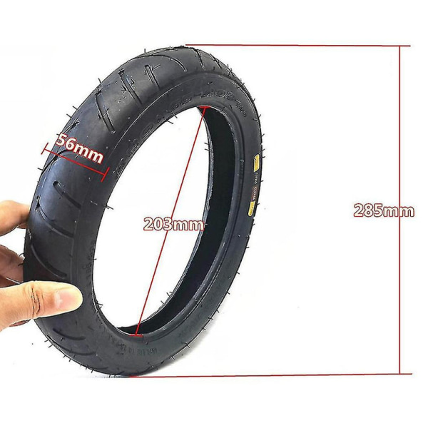 1x 12 Inch 280 X 65-203 Thicken Tyre And Tube For Pushchair Childen Car Baby Stroller Inner Outer Tire Children's Tricycle [DB]