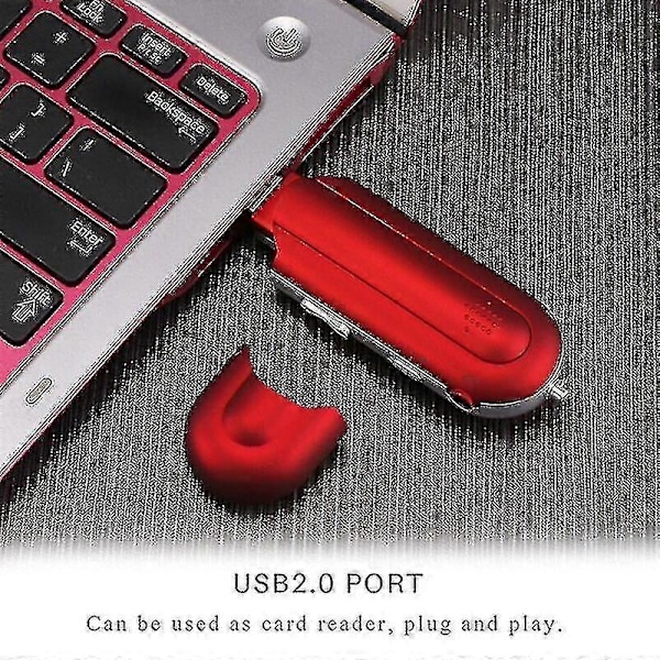 USB MP3-soitin Kannettava Musiikkisoitin Digitaalinen LCD-näyttö 4 Gt Tallennustilaa FM-radio Monitoiminen MP3-musiikkisoitin USB-tikku Fk [DB] Red