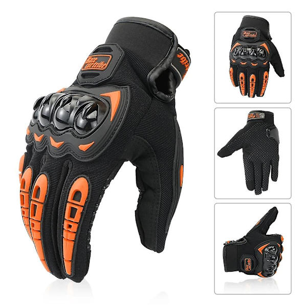 Moottoripyörähansikkaat KTM 1290 390 Miehille Hengittävät Kosketusnäyttösuojat Moottoripyörä Guantes Motorcross Luvas Yamahalle Yz R6 350 [DB] Orange M