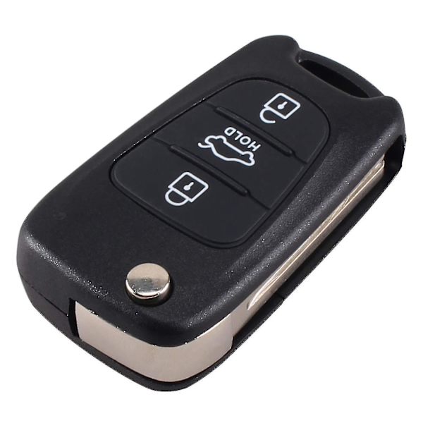3 Knapper Flip Folding Fjernbetjening Nøgleskal Etui Til Hyundai I20 I30 I35 {Db}