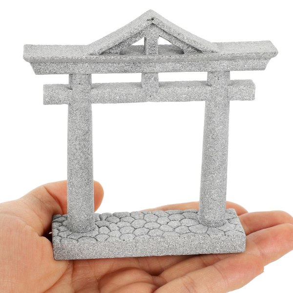Miniatyyri Torii-porttimalli Simuloitu japanilainen Torii-porttikoristelu Mikromaisemakoristelu