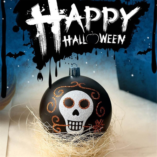 Skremmende Terror Skull Printing Baller Halloween Ornament Gresskar Decors Get Your Terror Skull Ornament