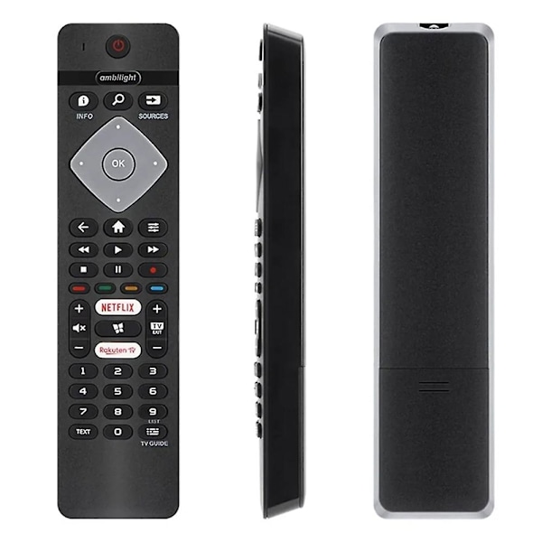 BRC0884402/01 Fjärrkontroll för Philips TV, Ergonomisk Design, Ersättningsfjärrkontroll {Db}