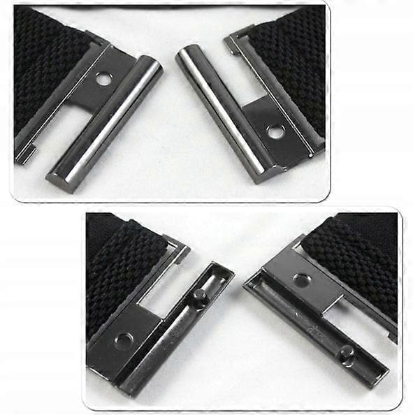 Elastisk svart gummibelte for kvinner, bredt [DB] black