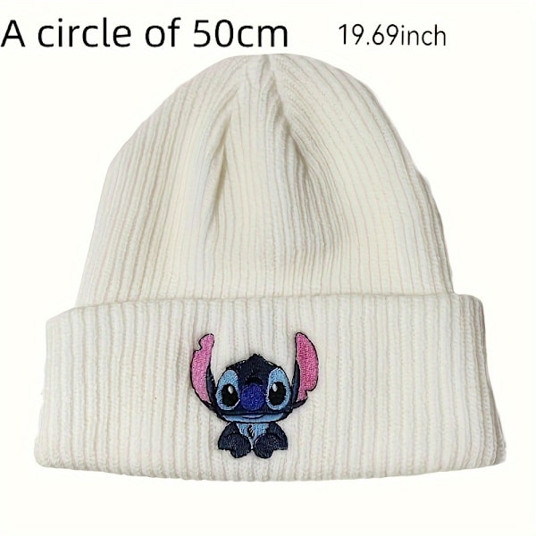 Stickad mössa i stickning för män och kvinnor Anime Cartoon varm mössa Pullover ullhatt utomhus kall hatt perfekt present db Blue