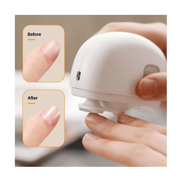 2-i-1 elektrisk nagelklippare multifunktionell nagelmaskin nageltrimmer automatisk nagelklippare Lighti