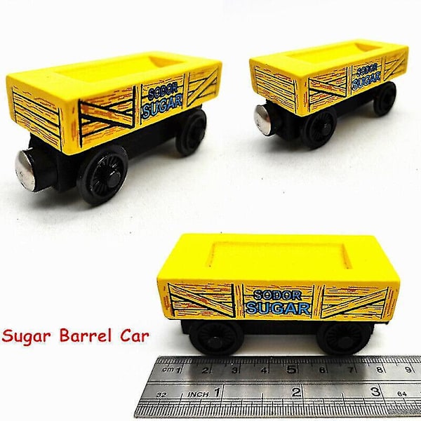 Thomas och vännerna Tåg Tank Engine Trä Järnväg Magnet Samla Present Leksaker Köp 1 Få 1 Gratis Db Sugar Barrel Car