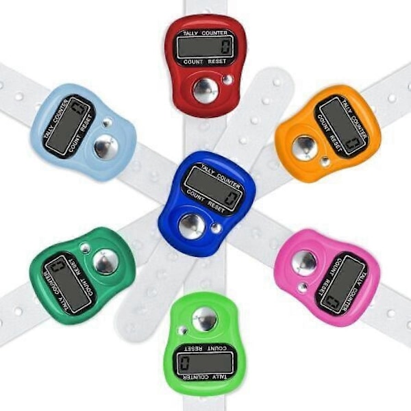 Finger Ring Digital Tasbeeh Tasbih Tæller Timer Religiøs Strik Række [DB] 20 pc