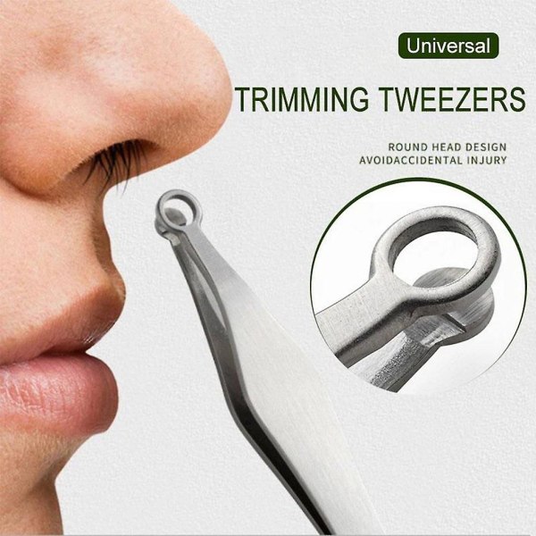 Pinsett for trimming av nesehår