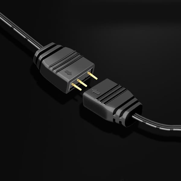 1 til 4 Rgb Argb 5v 3pin forlengelseskabel for PC-stripe synkroniseringskabel [DB]