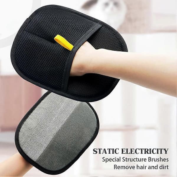 Hundvårdshandskar Antistatiska handskar för kläder Soffa Bäddsoffa för Soffa Bäddsoffa Kläder [DB] Black