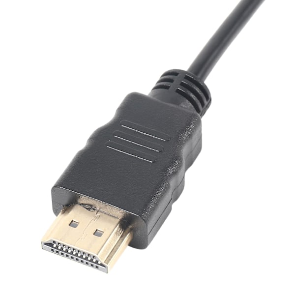 30 cm Micro-HDMI Oikea Kulma Uros - HDMI Uros (90 Astetta) - Tukee 4K (tyyppi B) {Db} black