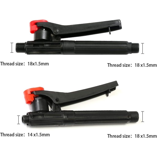 2 pakker avtrekkerpistolsprayerhåndtakdeler, pumpepulverdeler for hage, egnet for de fleste Greenwood ryggsprøyter  [dB}