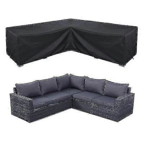 Kulmasohvan suojus vedenpitävä Puutarhakalusteiden suojus Ulkokalusteiden osasuojus db 320*320*80cm