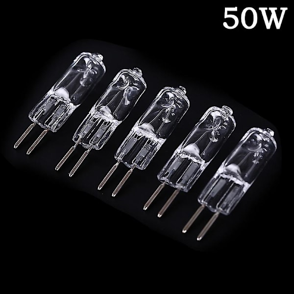 5 st 220v G5.3 35w/50w Sockel Halogen Jc Typ Glödlampor Lampa Gul Ljus Db 50W