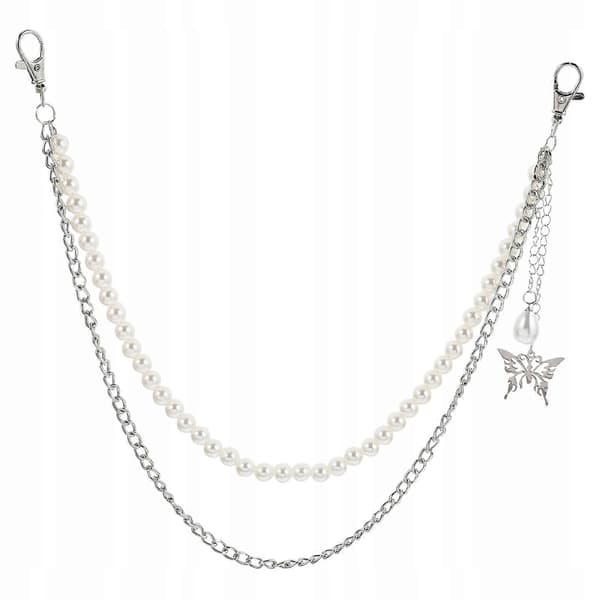 Dame midjekjeder slitesterke, stil [DB] silver