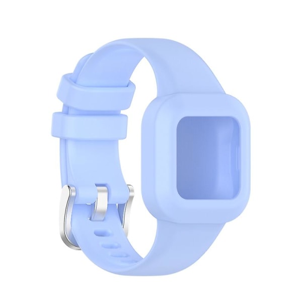 Watch i ett stycke mjukt silikonarmbandsarmband Klockband kompatibelt Garmin Fit Jr3/vivofit Jr.3 Light Blue