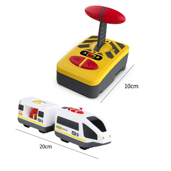 Elektrisk fjernbetjeningstog legetøj børnetog model legetøj pædagogisk legetøj passer til universelt jernbanesystem [DB]
